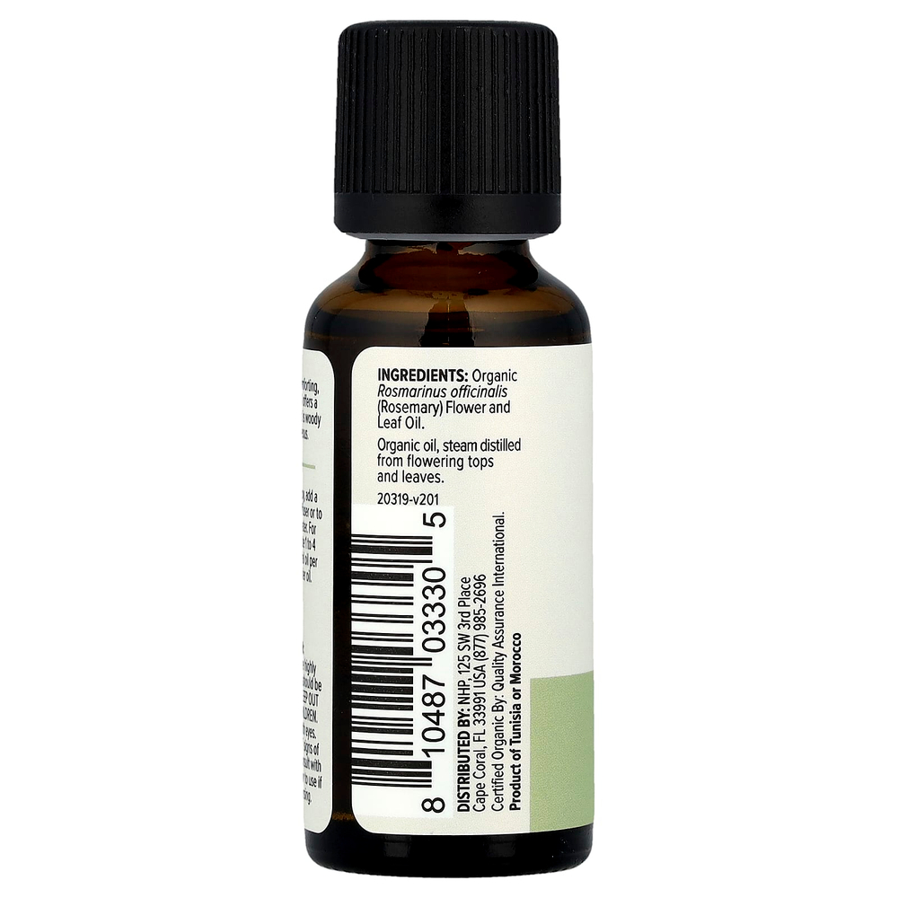 Dr. Mercola, Органическое эфирное масло, розмарин, 30 мл (1 жидк. унц.)