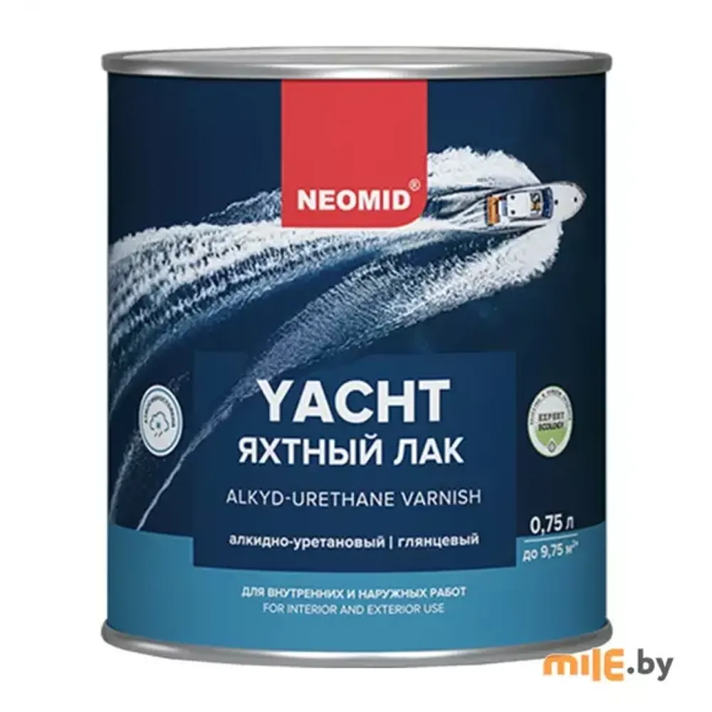 Лак яхтный NEOMID алкидно-уретановый, глянцевый, 0,75л Россия
