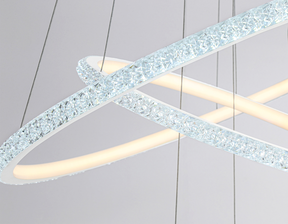 Светильник подвесной светодиодный с пультом FA9561/3 WH белый 140W 6400K/3000K D600*1500 (ПДУ РАДИО 2.4G)