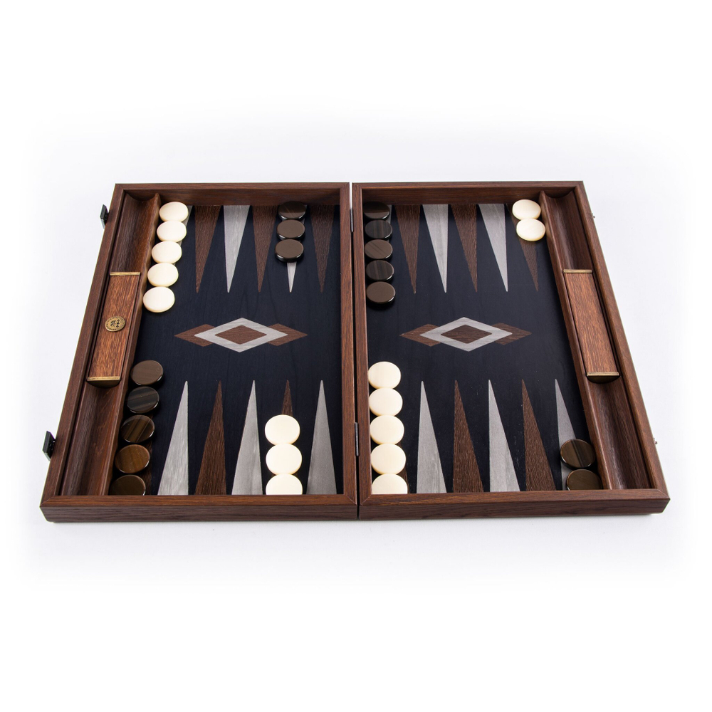 Нарды с боковыми стойками 48x30см Manopoulos Backgammon bcb1