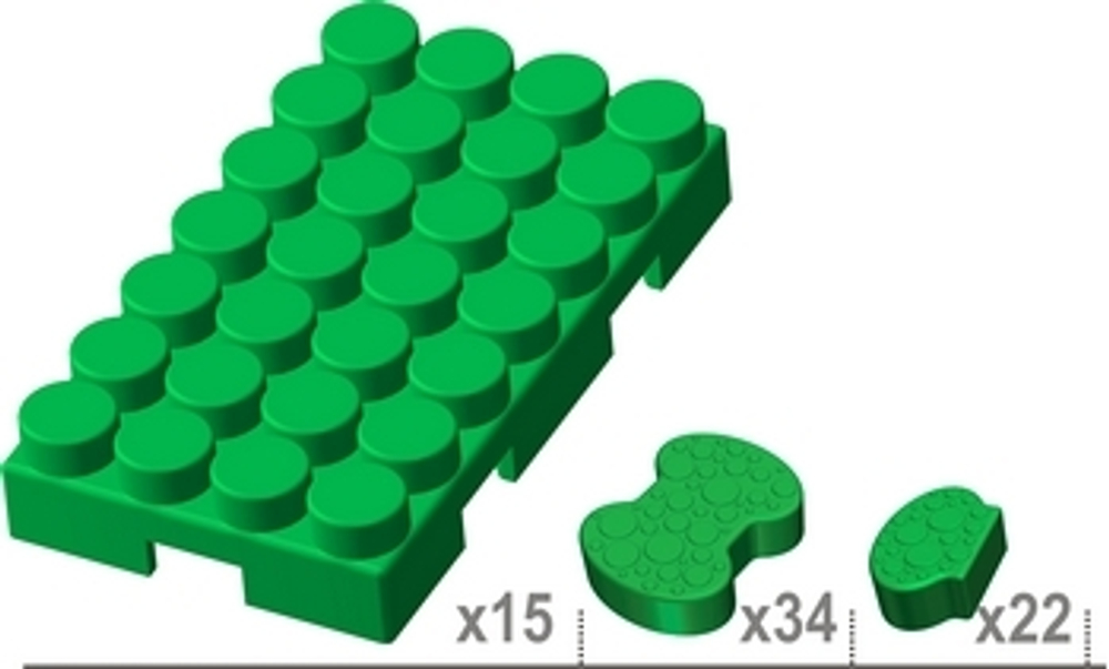 Конструктор Leco Платформы GigaBloks 5"