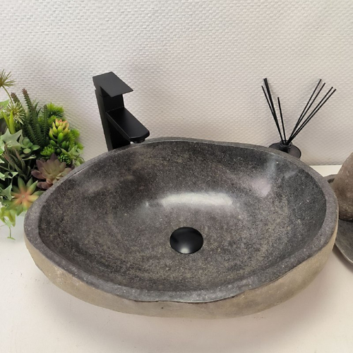 Раковина из речного камня RS-63429 (53*40*16) 0123
