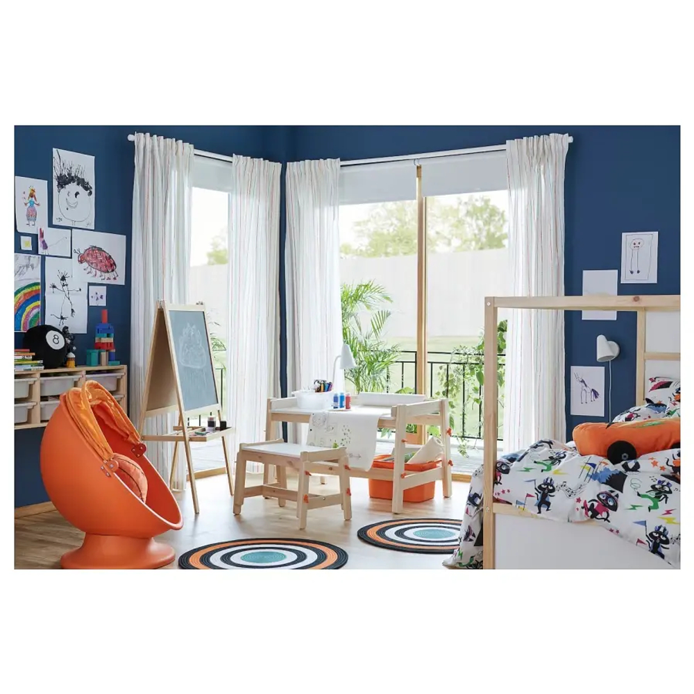 Стол детский - IKEA FLISAT/ФЛИСАТ ИКЕА, 92x67 см, под беленый дуб