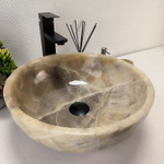 Раковина из оникса Bowl Grey TinLip BO-62927 40*40*15 44