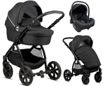 Детская коляска Noordi Fjordi 3 в 1 с автокреслом Terra Edusky Black 1132815/1302815 Black