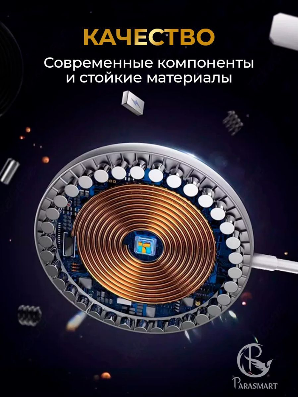 Зарядка MagSafe для iPhone, разъем USB-C (белый)