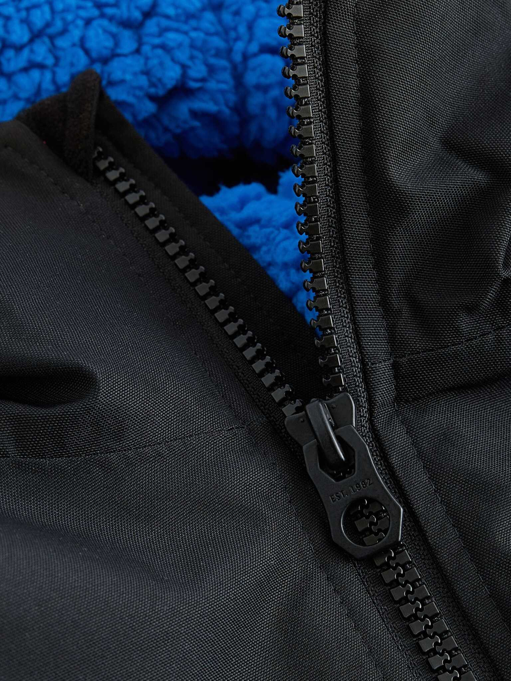 Плащ водонепроницаемый с флисовой подкладкой Next B06-454, Черный, Синий