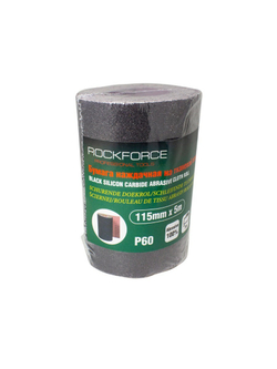 Бумага наждачная на тканевой основе 115ммх5м в рулоне (P60) RockForce##Rock FORCE RF-FB260C