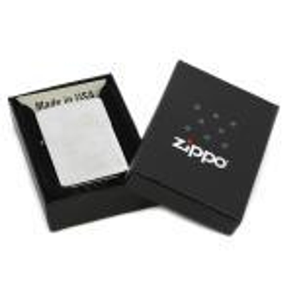 Зажигалка ZIPPO Classic Brushed Chrome™ с Изображением волка с надписью Wolf ZP-200 Wolf