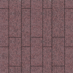 Тротуарная плитка ПАРКЕТ - Гранит+ Красный с черным, комплект из 4 видов плит