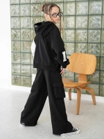 Спортивный костюм для девочки, худи и брюки