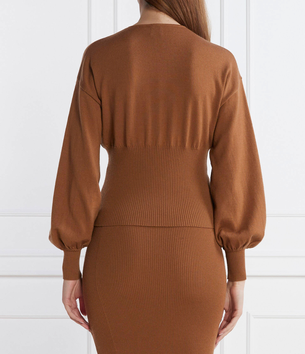 Хлопковый свитер Pinko - коричневый(101848 A15S)