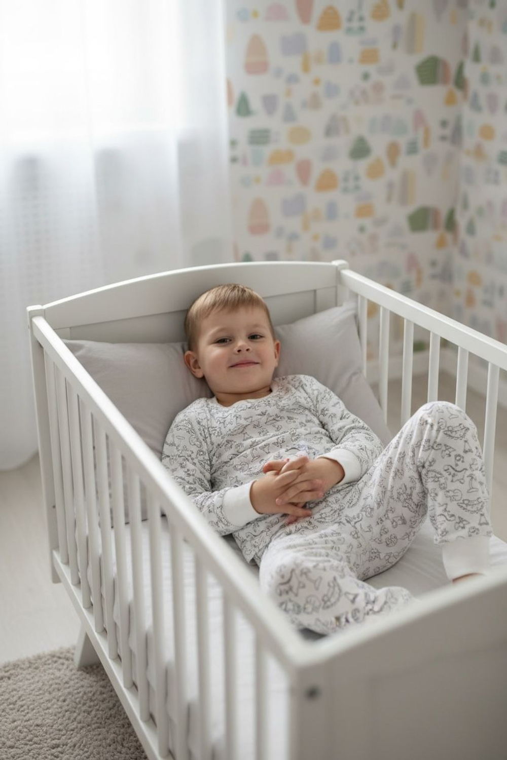 Пижама детская 100% хлопок белая