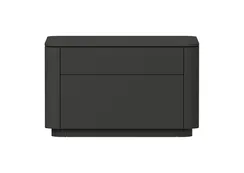 Тумба прикроватная Tammi 2 ящика ширина 60 см (черный)