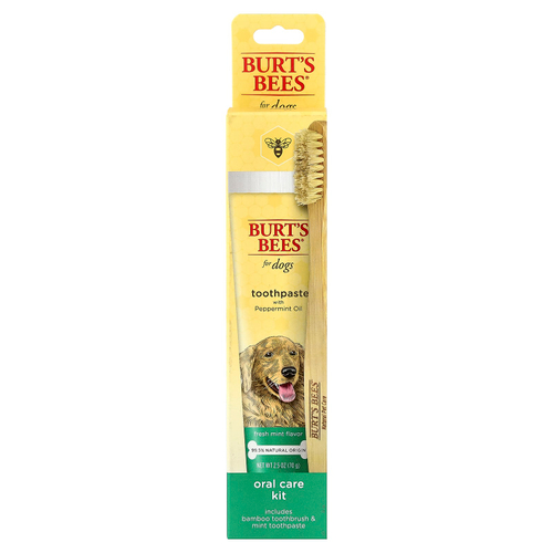 Burt's Bees, Набор для ухода за полостью рта, для собак, набор из 2 предметов