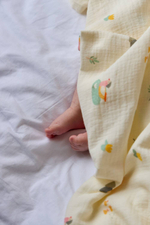 Пелёнки муслиновые BUBA KIDS, 3 шт., Утка-мандаринка/ горчица/ сливочный, 75х75
