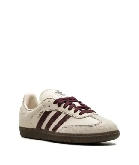 Кроссовки Adidas Samba OG "Wonder White Maroon W"