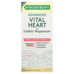 Nature's Bounty, Advanced Vital Heart, с коэнзимом Q10 и магнием, 60 капсул с быстрым высвобождением