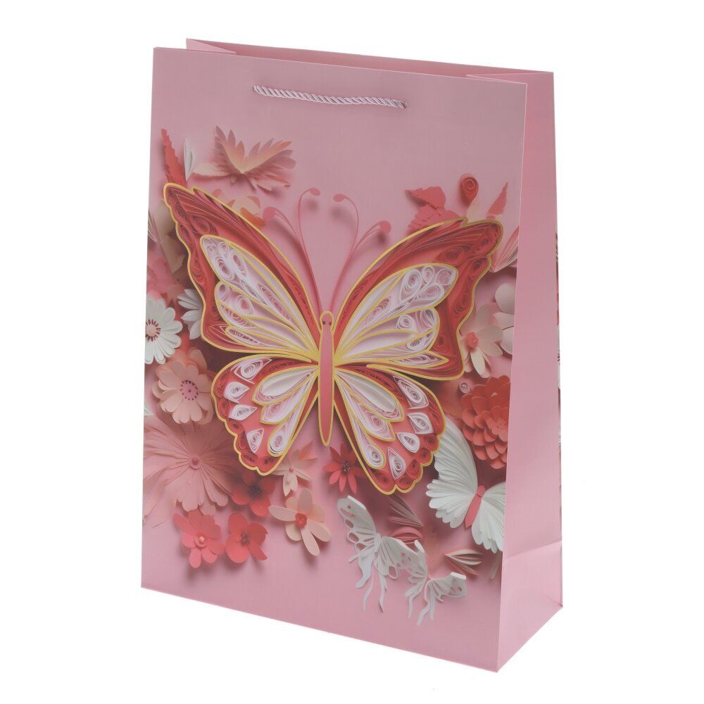 GAEM Пакет подарочный L (бумага 210г/м2, блок микс 12шт), L30 W12 H41,5 см, 4в.