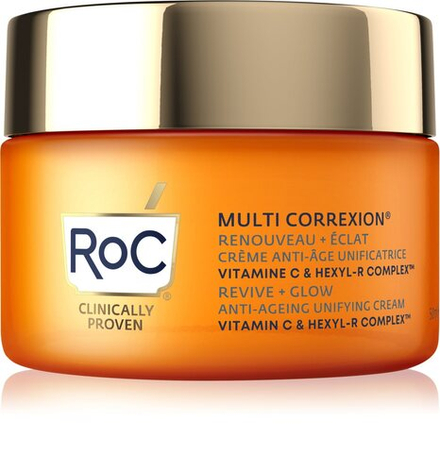 RoC Multi Correxion Revive + Glow - осветляющий крем против морщин с витамином С /   50  ml  / GTIN 1210000800114