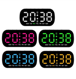 Часы-будильник настольные LED DS-5507 черный корпус