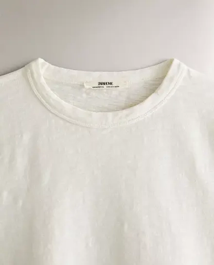 ZARA HOME ХЛОПКОВЫЙ ТОП, ЭКРЮ