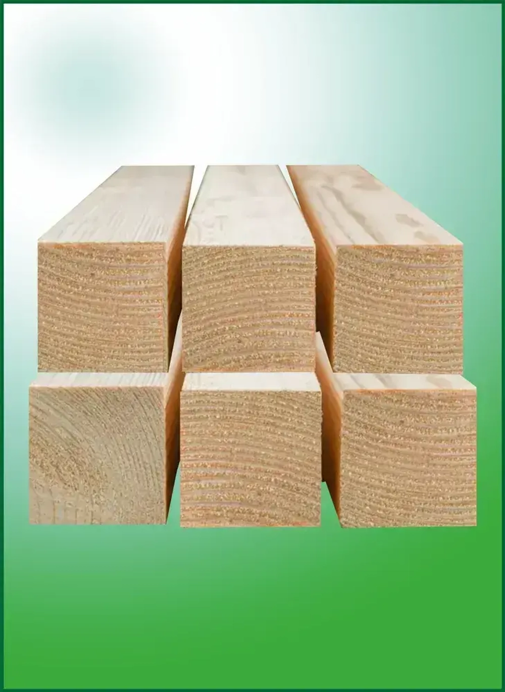 Брусок деревянный 30х30х1000 мм, хвоя, 9 шт.