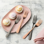 Набор из 4 десертных вилок select grey