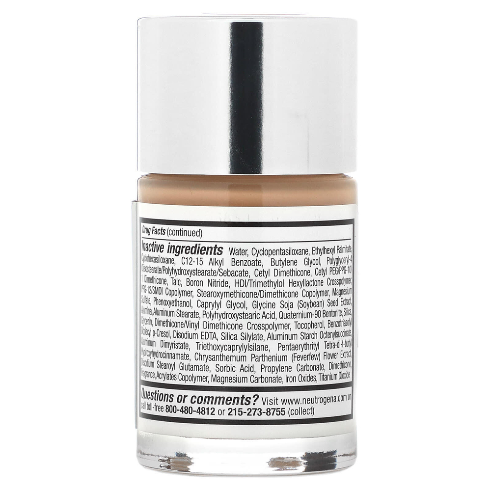 Neutrogena, Жидкая косметика для здоровой кожи, SPF 20, бафф 30, 30 мл (1 жидк. унц.)