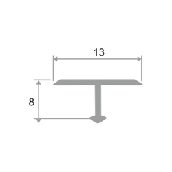 Алюминиевый профиль ПТ-13 2700 мм