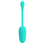 Бирюзовое перезаряжаемое виброяйцо Marina (Цвет: бирюзовый)