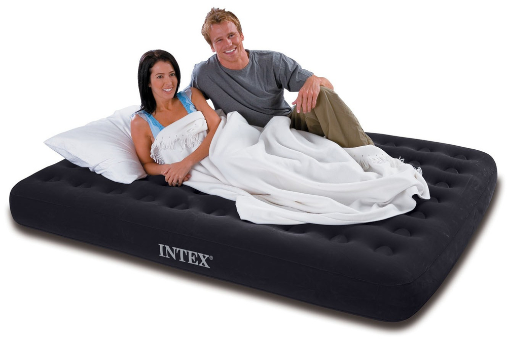 Надувная кровать Intex Queen Rising Comfort, 180x241x56см.