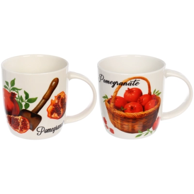 Кружка керамическая 330мл «Гранаты», микс рисунков