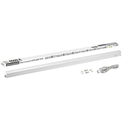 Светильник светодиод, TDM, Народный ДПО 2001, 10 Вт, 1лам, 4000 К, IP40, 87.2 см, бел, SQ0329-0070