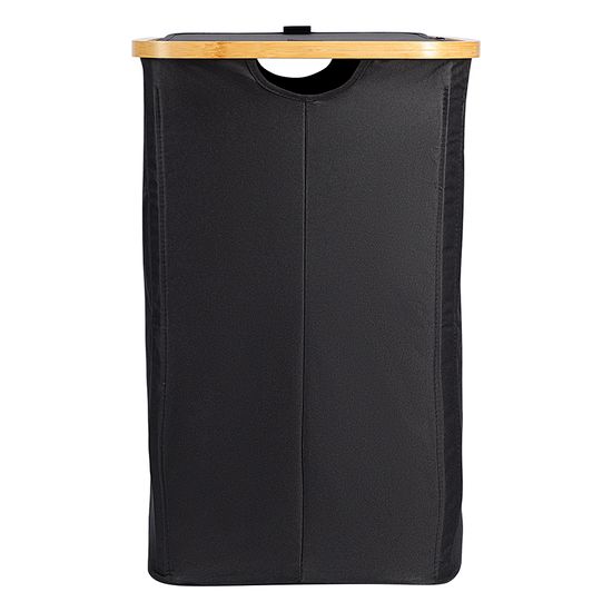 Корзина для белья с двумя отделениями neat twin, 53,5х33х53 см, черная