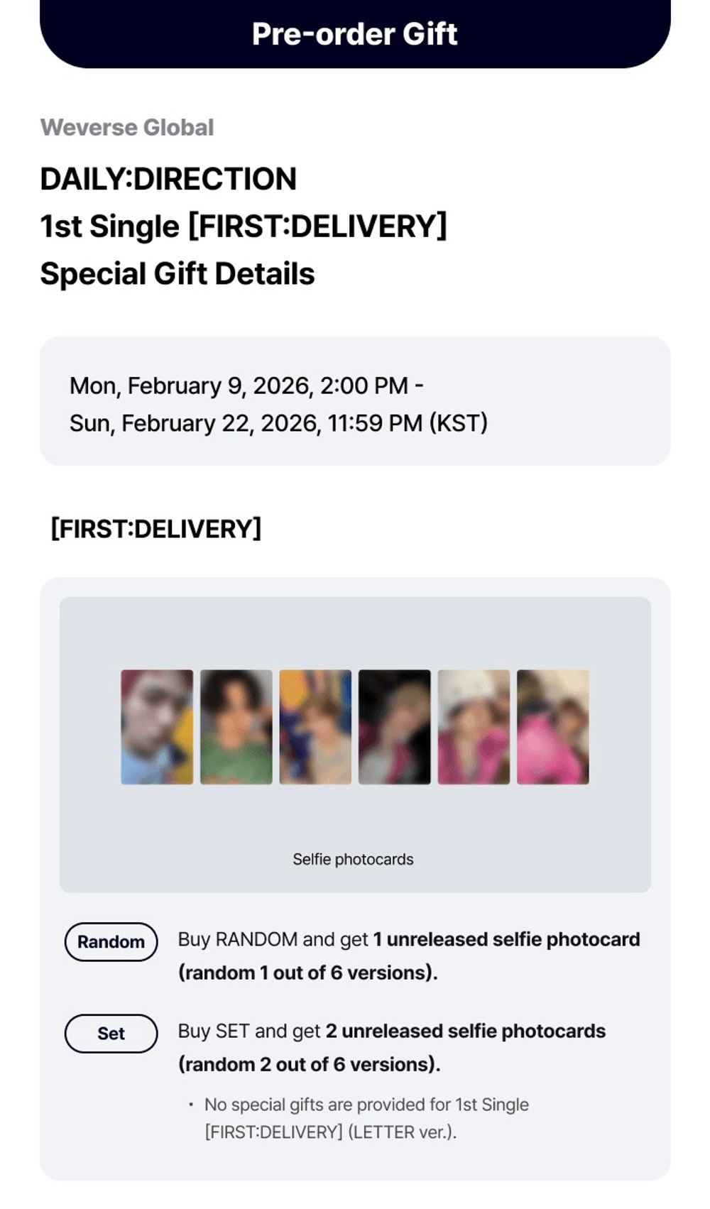 Альбом DAILY:DIRECTION - FIRST:DELIVERY