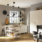 Высокий шкаф с дверцами - IKEA ENHET, белый, 30х32х180 см, ЭНХЕТ ИКЕА
