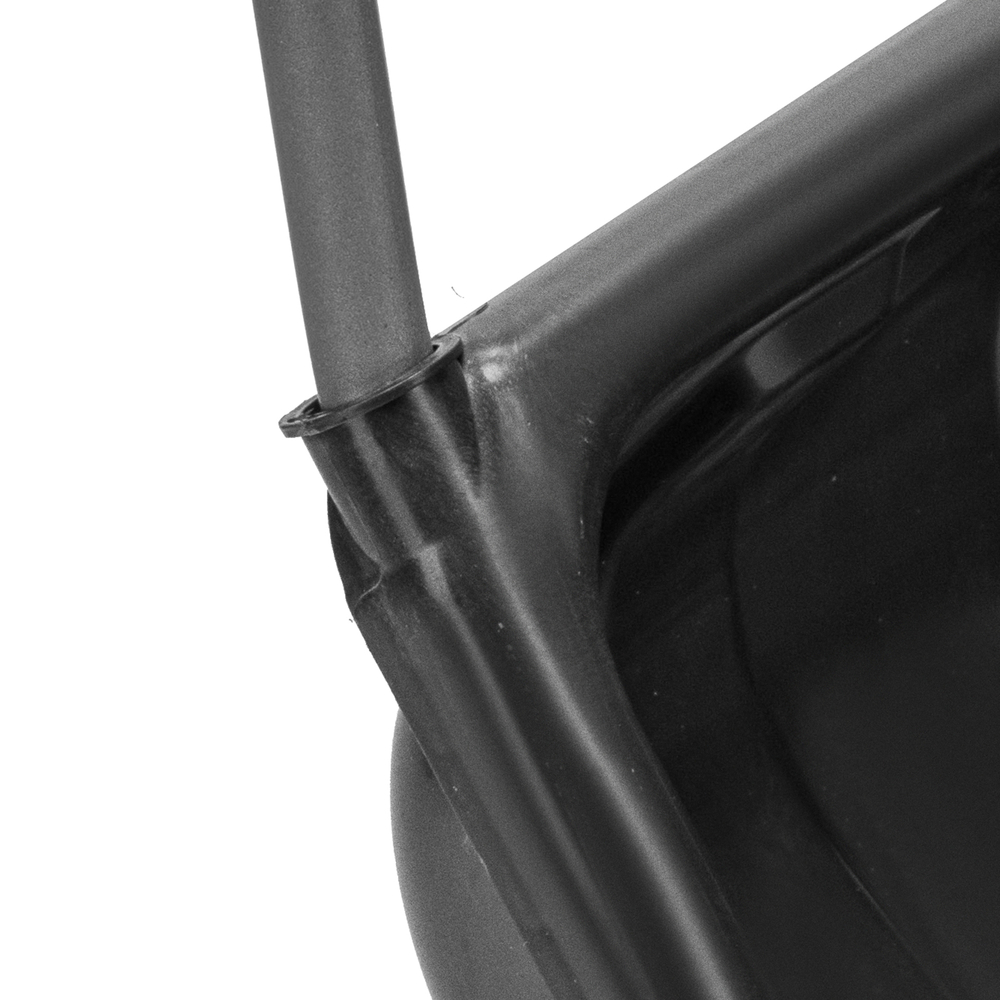 Движок для уборки снега пластиковый, 695 х 540 х 1460 мм, стальная рукоятка, Сибртех