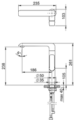 Смеситель для кухни Ravak Flat FL 016.00 X070125 Хром