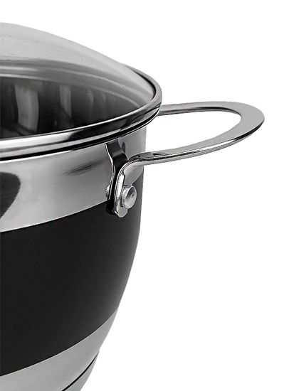 Набор кастрюль 8 предметов 2 л; 2,7 л; 3,6 л; 5,9 л. Kamille KM 5766 из нержавеющей стали