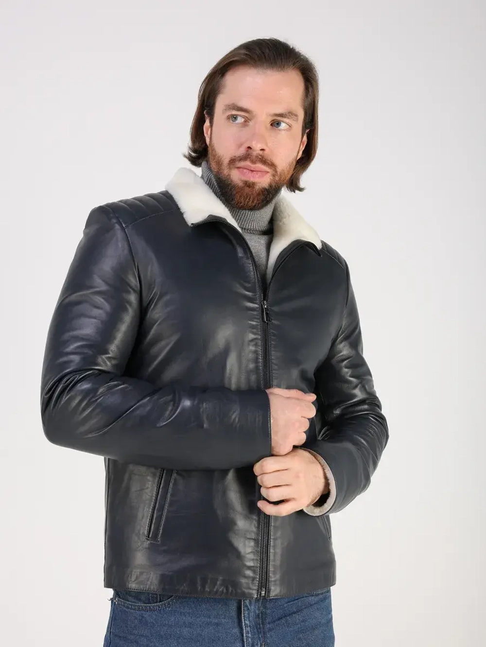 Дубленка натуральная куртка зимняя кожаная