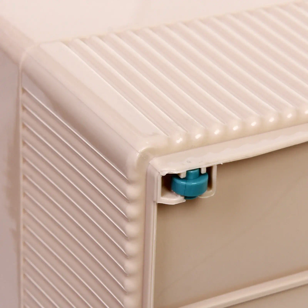 Органайзер - лоток для хранения на колесиках «ИДЕАДОМА», цвет бежевый, 33.6*13.7*25.2см