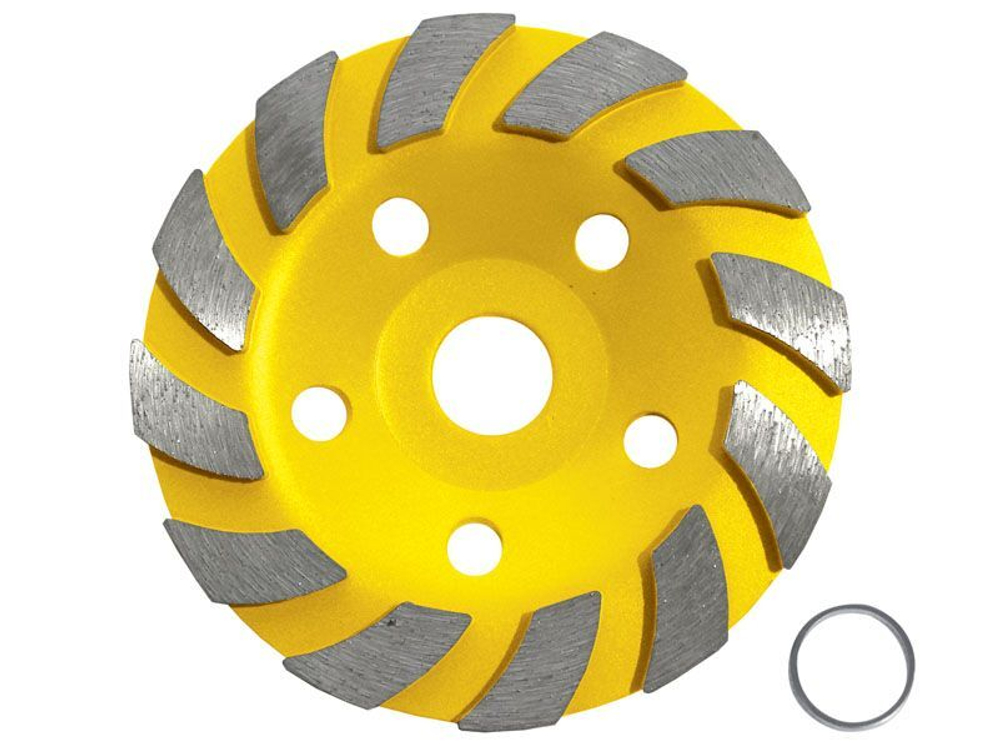 39527 Чашка шлифовальная сегментная "Turbo" 125х9х22мм черновая/чистовая обработка