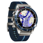 Умные часы Garmin MARQ Captain (Gen 2) 46 мм в титановом корпусе с синим керамическим безелем и ремешком
