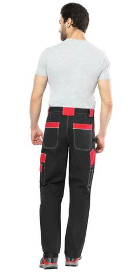 Брюки "АГАТ" черный с красным (малиновым)