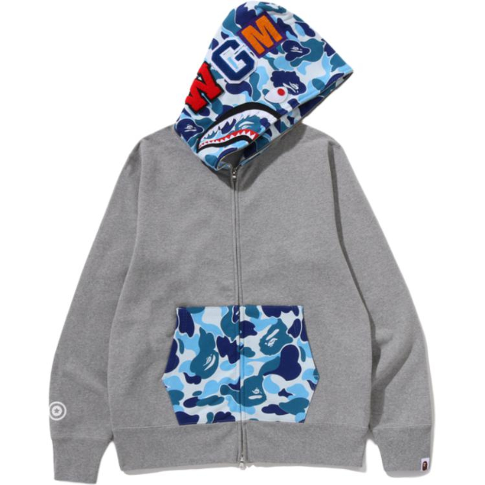 A Bathing Ape Bathing Ape Ss26 Sweatshirts Cotton Moderate No Fleece Lined Zip Closure 0zxswm301151q серый