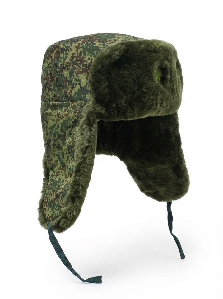 Шапка ВКБО (ВКПО) ушанка нового образца с кокардой натуральный мех