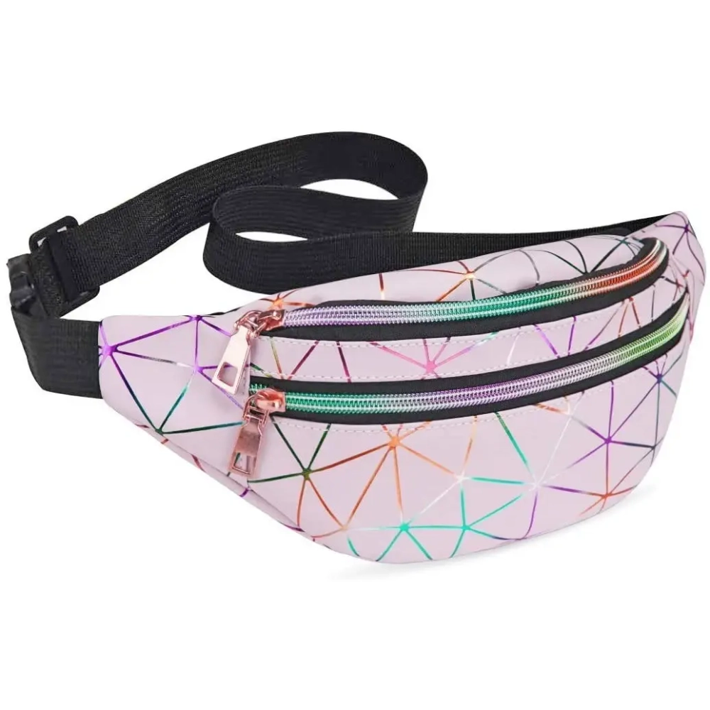 Сумка на пояс «Harizma», цвет пудровый, 31*12 см