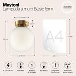 Настенный светильник (бра) Maytoni MOD321WL-01G2