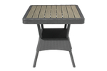 Стол пластиковый Ola Dom арт.S-GS03 76x76см квадратный (антрацит)
